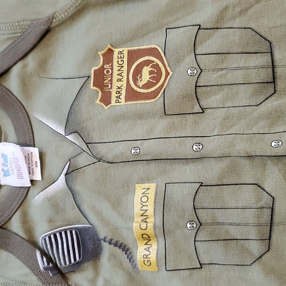 $3 Kid U Not NWT 6M Park Ranger Costume Bodysuit - Picture 2 of 3